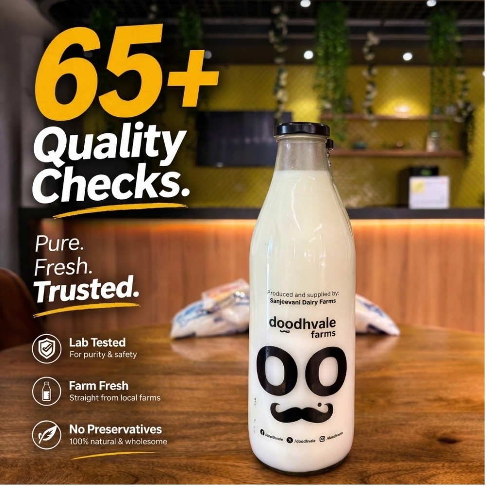 doodhvale farms Buy Cow Milk Premium - Glass Bottle online