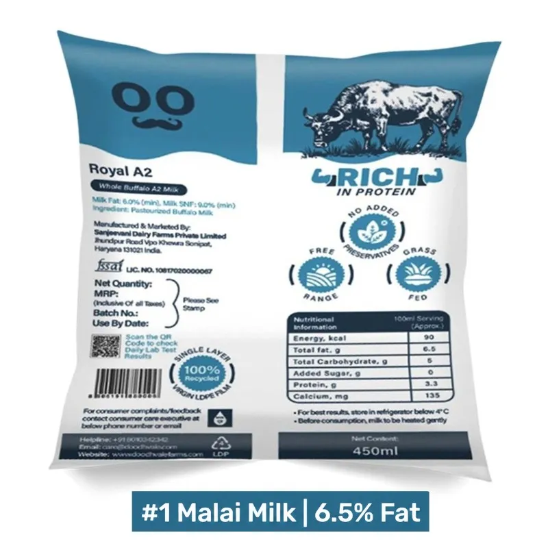 doodhvale farms Buy Royal A2 Buffalo Milk online